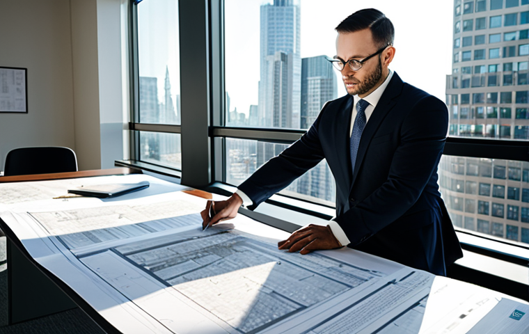 **

A professional architect, fully clothed in a modest business attire, reviewing blueprints in a sunlit, modern architectural office. The office features clean lines, natural materials, and a city skyline view. Safe for work, appropriate content, perfect anatomy, natural pose, high resolution.

**