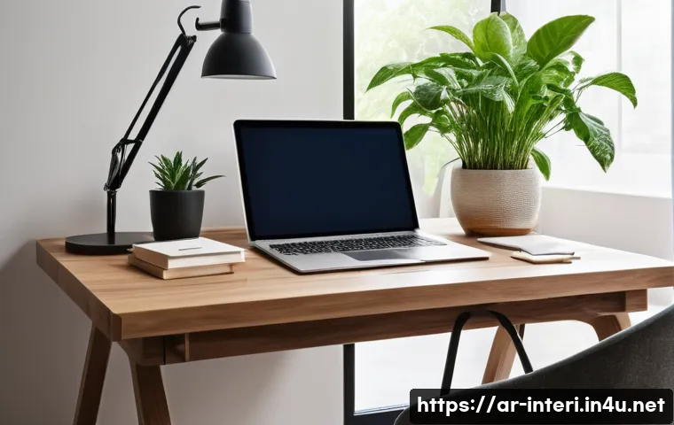 실내건축 시험을 위한 추천 학습 사이트 - **Prompt 1: Focused Interior Design Student in a Modern, Sustainable Home Office**
    "A young adul...
